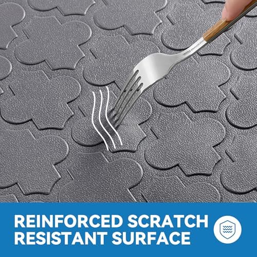 Kitchen Mats for Floor, Long Anti Fatigue Cushioned Mat, Grey