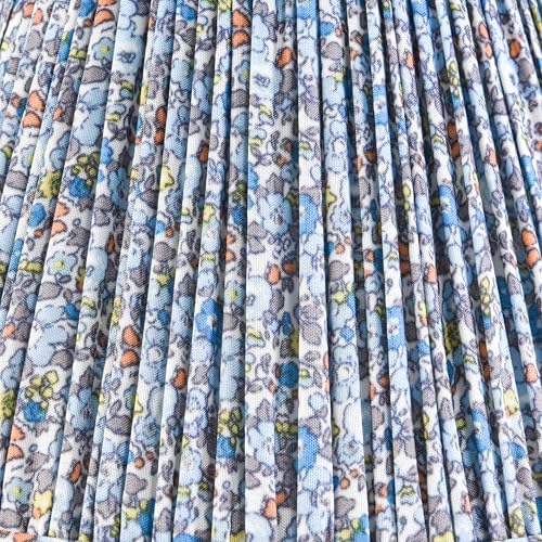 GO&SO Small Pleated Lamp Shade Set of 1,5"×9"×6.4" Bell Shade Boho Floral
