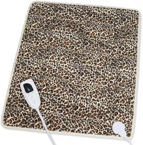 Heating Pad,Heated Blanket,Heating Pad for Back Neck,LeopardPrint,24x20 in