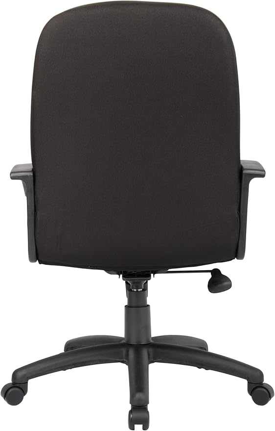 Boss Office Products Mid Back Fabric Managers Chair in Black, Black/Black (B8306-BK)