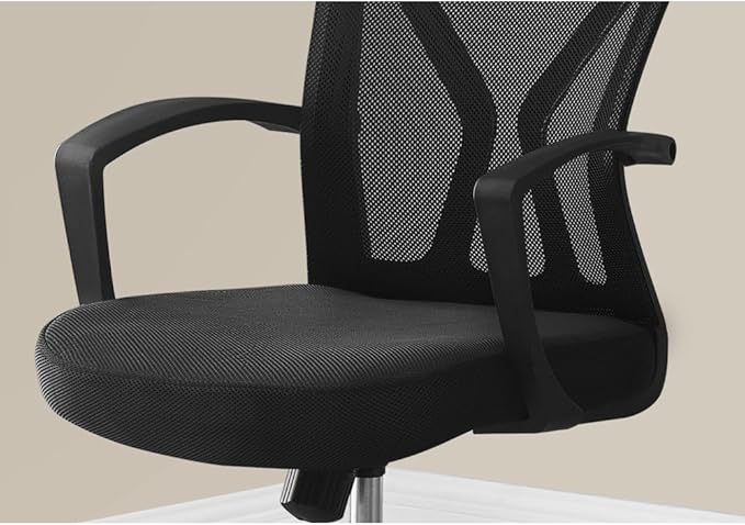 Ergonomic Office Chair with Breathable Polyester Mesh Back, Adjustable Height & Swivel Seat for All-Day Comfort at Desk