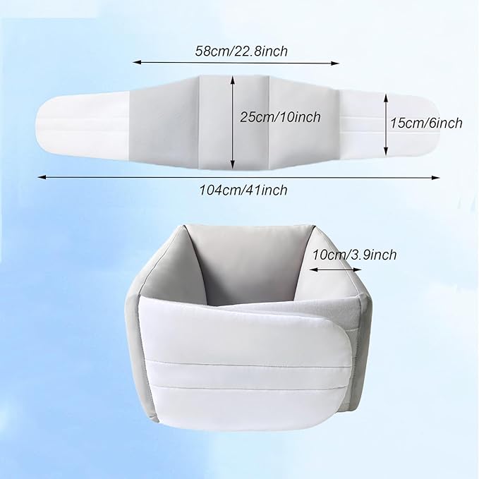 Lumbar Support Pillow for Sleeping – Adjustable Waist Cushion for Lower Back Gap – Breathable Ice-Silk Memory Foam for Side & Back Sleepers, Bed & Sofa Rest