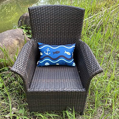 Outdoor Neck Pillow for Recliner,Patio Chaise Lounge Waterproof Headrest Pillow with Adjustable Elastic Stripe,Small Pillows Attachment for Office Chair,Car Seat Head or Lumbar, Navy Blue 2Pack