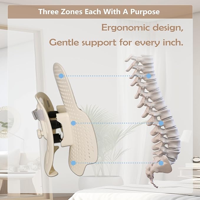 Back Support for Office Chair, Lumbar Support with Up & Down Adjustment,Ergonomic Lumbar Support Pillow for Office Chair, Lumbar Pillow for Home Office Desk Chairs