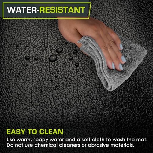 ProsourceFit Exercise Equipment & Treadmill Mat High Density PVC Floor Protector, 3 x 6.5-feet