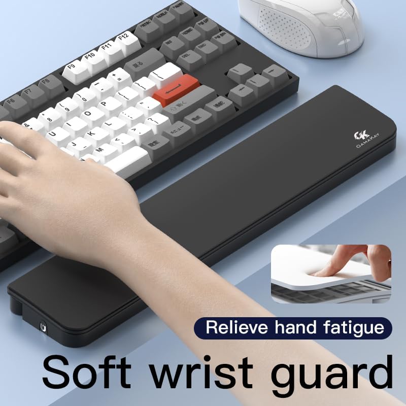 GK GAMAKAY 14.17'' Keyboard Wrist Rest Pad with Cleaning Tool Kit