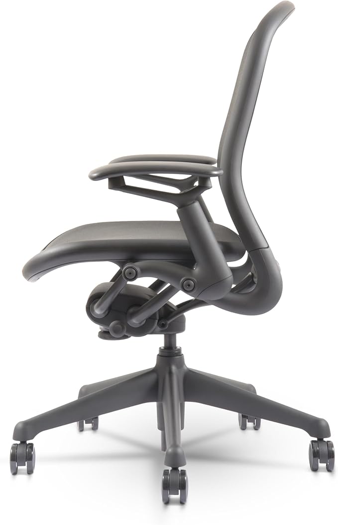 Knoll Chadwick Task Chair - Adjustable Height Upholstered Waterfall Edge Seat, Lumbar Support Backrest, Steel Base, Repackaged Ergonomic Office Chairs, Comfortable Seating Solution