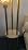 Lightdot Flower Glass Floor Lamp with Shelf Amber Floral Gold Floor Lamps