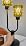Mid Century Modern Table Lamp Dimmable Green Glass Vintage Lamp