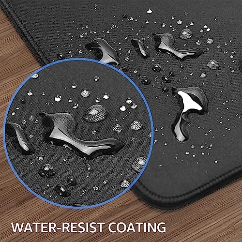 KTRIO Large Gaming Mouse Pad Desk Mat for Gamer, 31.5" x 15.7", Black, XXL