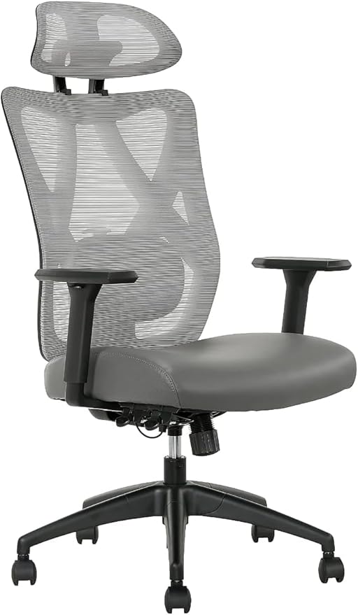SitTrue Ridgefield Ergonomic Mesh/Vegan Leather High-Back Task