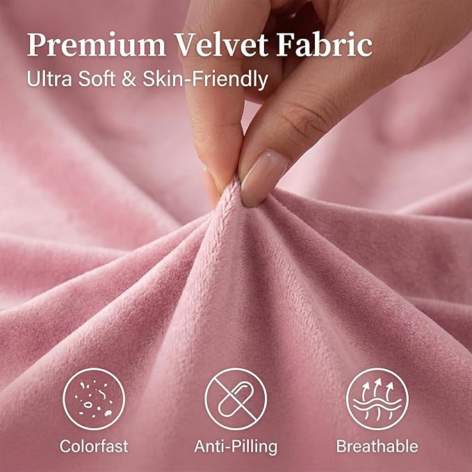Sofa-Level Lumbar Support Pillow for Car Seat, Plush Velvet Back Cushion with 3-Zone Support, Soft & Supportive Lumbar Pillow for Driving, Office Chair, Home Decor (Pink)