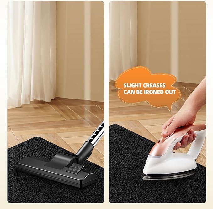 Office Chair Mat for Hardwood and Tile Floor, Computer Chair Mat, Non-Slip Floor Protector, Under Desk Mat for Rolling Chair, Slate Black(48"x36")