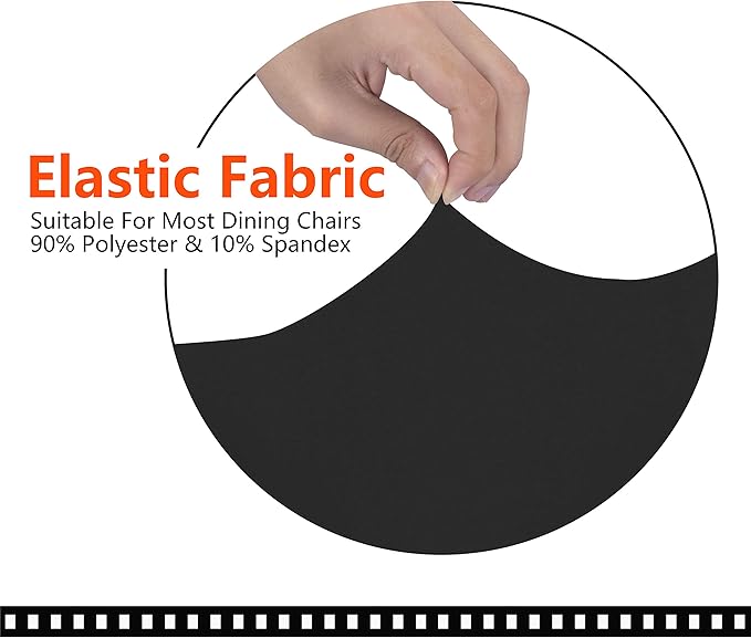 SARAFLORA Office Chair Cover- Large, Black- Removable Computer Cover for with Zipper Universal Rotating Desk High Back Seat Washable Protector Pets