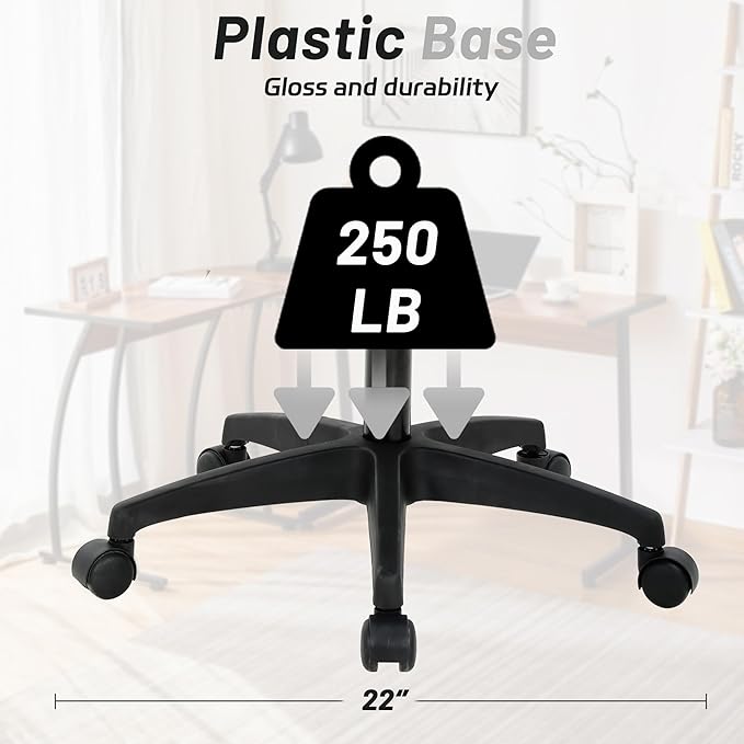 Modern Mesh Office Chair with Arm, Ergonomic Desk Chair, Black