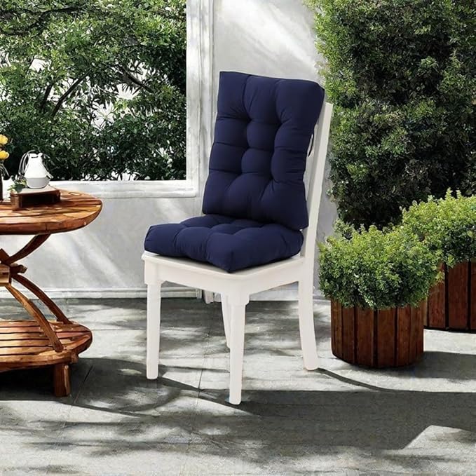 Rocking Chair Cushion Pad, 2 Pieces Indoor/Outdoor Rocking Soft Thickened Patio Chaise Lounger Cushion Overstuffed Patio Chair Cushion (Deep Coffee)
