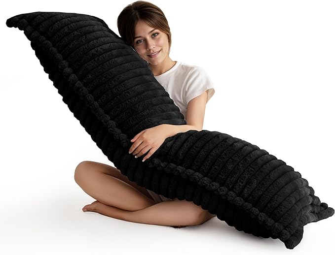 HIGOGOGO Memory Foam Body Pillow, Thickened Large Long Bed Pillow for Adults, Full Body Pillow with Removable Pillow Cover(20x54 Inch)