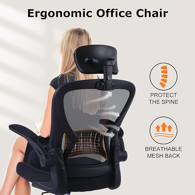 Office Chair Ergonomic Desk Chair Comfort Adjustable Height with Wheels，Lumbar Support Mesh Swivel Computer Home office chair ,Conference Room Chairs