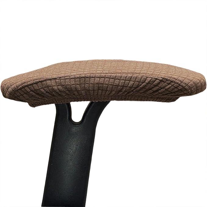 Melaluxe Stretch Office Chair Armrest Covers, Arm Rest Slipcovers (Light Coffee)