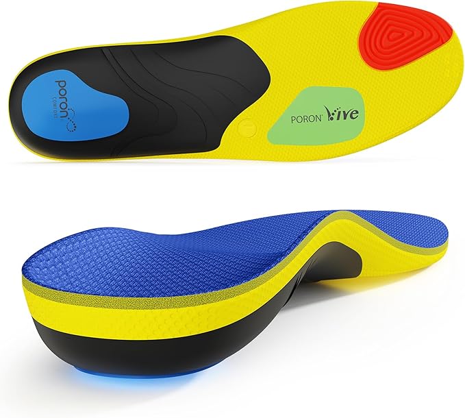 2026 Heavy Duty Support Pain Relief Orthotics - 250+ lbs Plantar Fasciitis High Arch Support Insoles for Men Women, Flat Feet Orthotic Insert, Work Boot Shoe Insole, Absorb Shock with Every Step