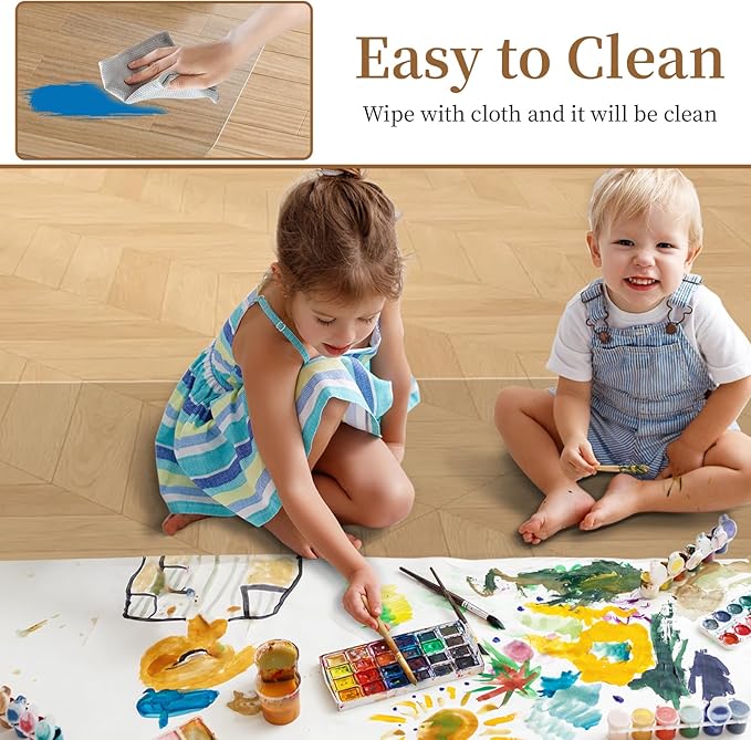 Office Chair Mat for Hardwood Floor - 30" X 48" PVC Clear Floor Protector Mat for Hard Floors, Non-Slip Desk Chair Mat for Home Office, Protects Laminate Tile Vinyl - Can't be Used on Carpet