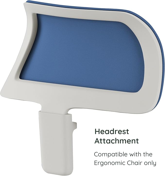 Branch Adjustable Ergonomic Headrest Attachment - Only Compatible Ergonomic Chair - Experience Optimal Comfort and Support - Baltic