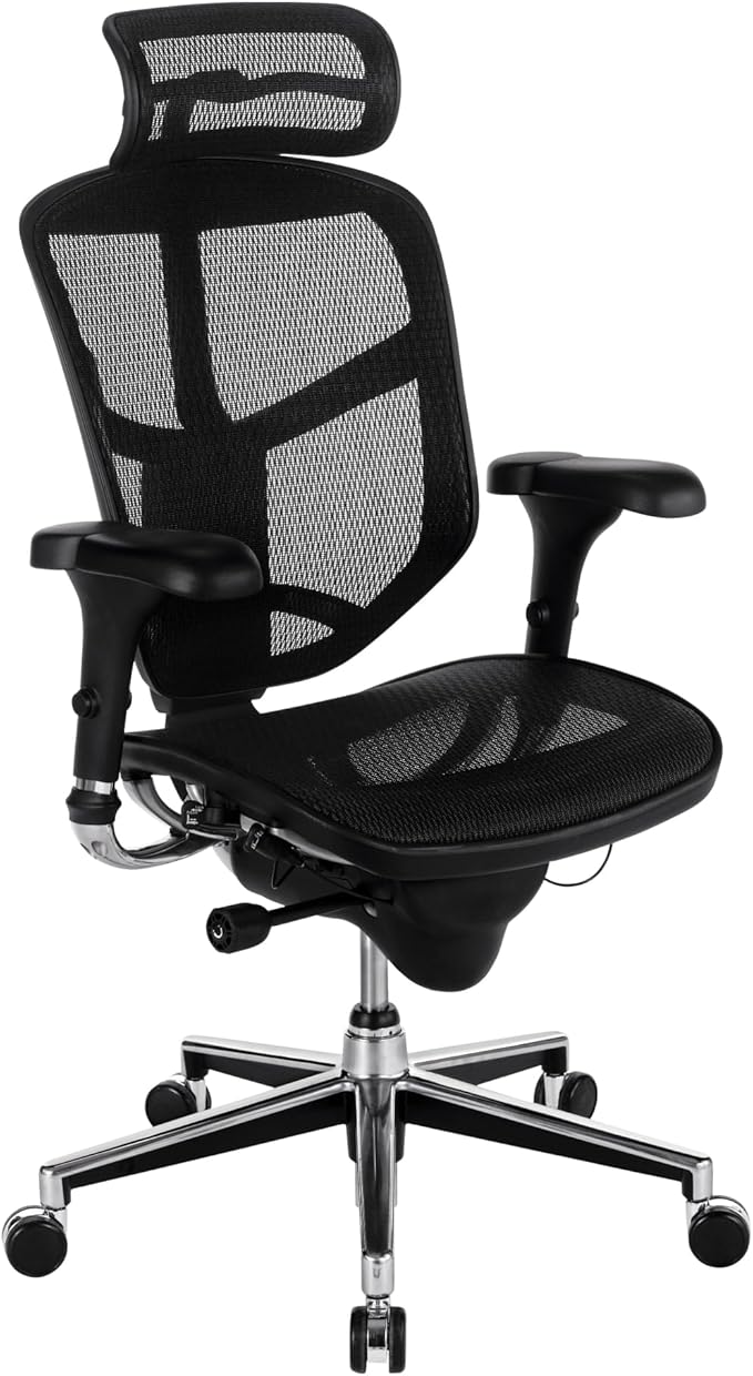 WorkPro® Quantum 9000 Series Ergonomic Mesh High-Back Executive Office Chair, Black, BIFMA Compliant