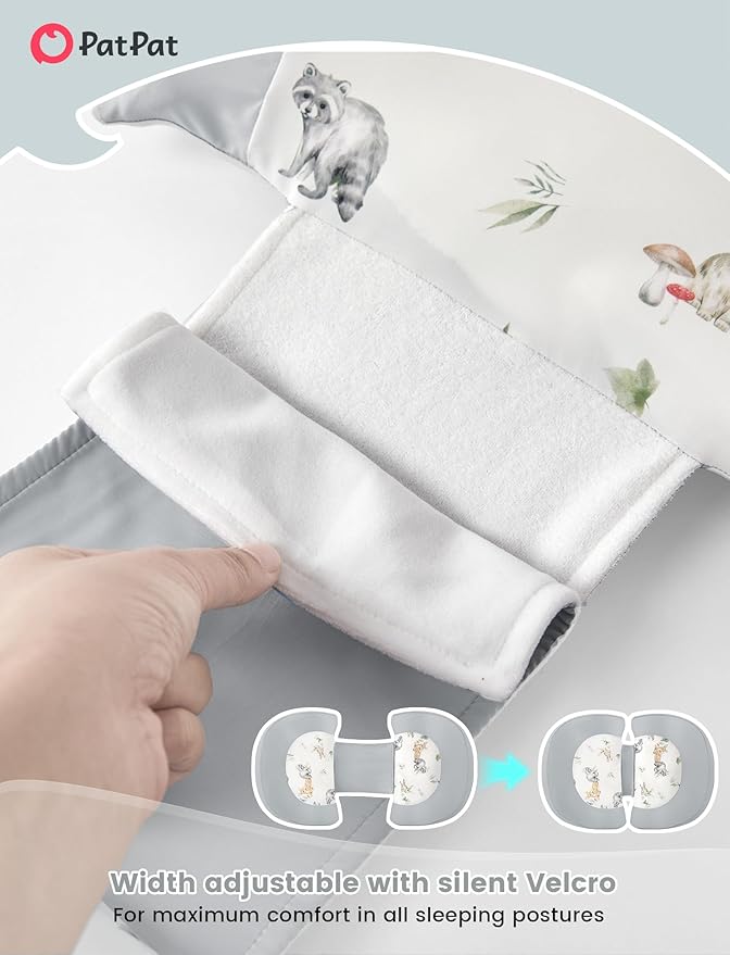 PATPAT Pregnancy Pillow for Sleeping, Maternity Pillow with Removable Cooling Cover, Support for Back, Belly and Hips, Portable Travel Wedge Pillow for Pregnant Women with Adjustable Small Pillow