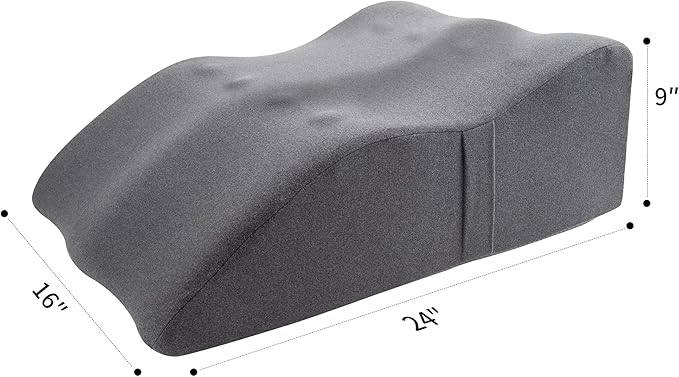 itcozy Leg Elevation Pillow with Soft Memory Foam, Wedge Pillow for Reading, Rest, Surgery, Relieves Back, Swelling, Hip, Knee Pain and Improves Blood Circulation