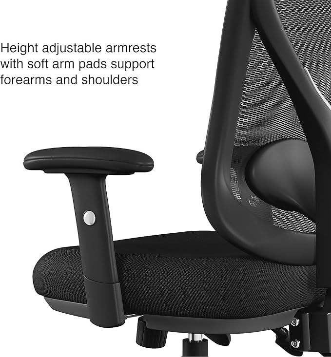 STAPLES Ergonomic Task Chair, Mesh, Black, 2-Pack