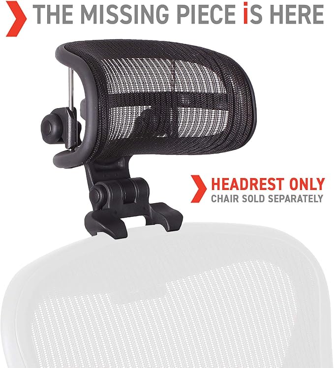 Engineered Now The Original Headrest for The Herman Miller Aeron Chair (H4 for Classic, Carbon)