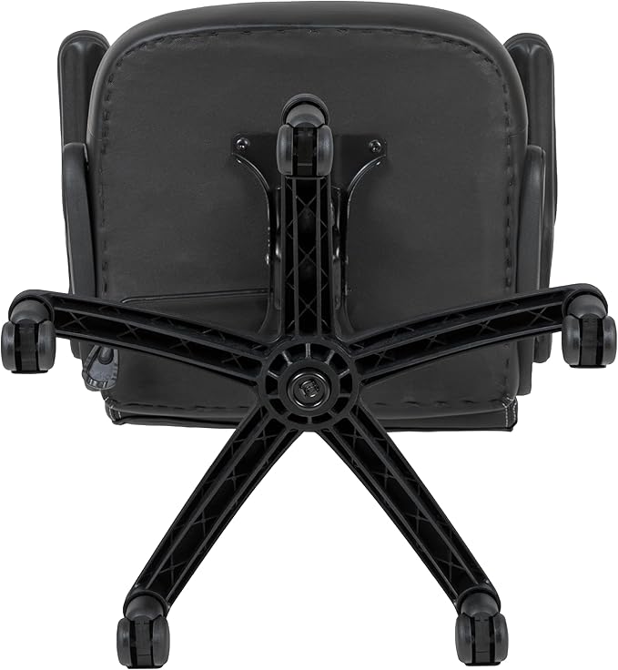 Flash Furniture X10 High-Back LeatherSoft Racing Style Gaming Chair with Flip-Up Arms, Ergonomic Padded Swivel Computer Chair, Black