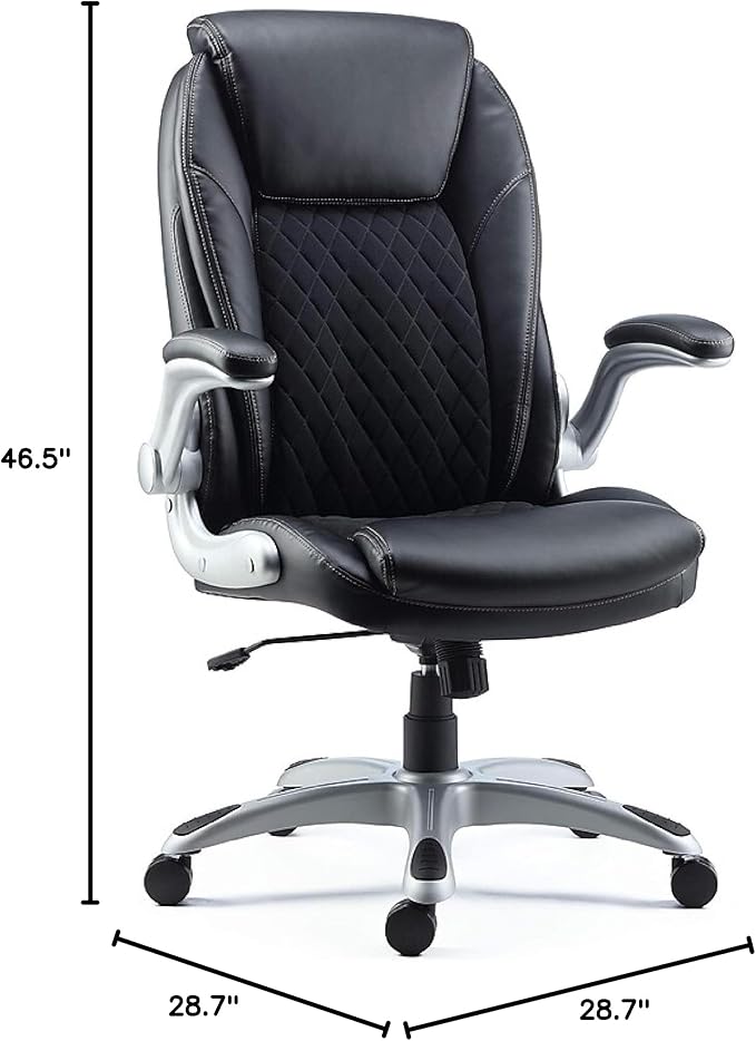 STAPLES Sorina Bonded Leather Chair - Adjustable Office Chair with Plush Padding, Provides Lumbar, Arm and Head Support, Perfect Desk Chair for The Modern Office