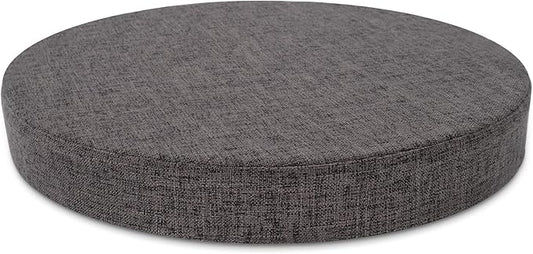 Tromlycs Round Chair Seat Cushion Pad 16 inch for Circle Stool Chairs Non Slip Decorative Foam Cushion Pillow, 1 Piece, 16 x 16 inches, Gray