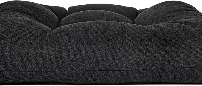 Chair Cushion, Chair Cushions for Dining Chairs, Chair Pads and Mat with Ties for Indoor Kitchen Seat and Desk (Black, 4 Count - 17 x 16 in)