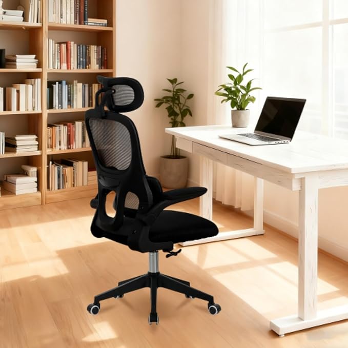 Office Chair, Ergonomic Breathable Mesh, Adjustable High Back Lumbar Support,Comfy Computer Chair for Home Office
