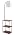 PARTPHONER Floor Lamp with Table, Night Stand with Lamp, Narrow Side Table with 3CCT LED Bulb, Small Coffee Table, Modern End Table with Storage Shelves for Living Room Bedroom Home Décor