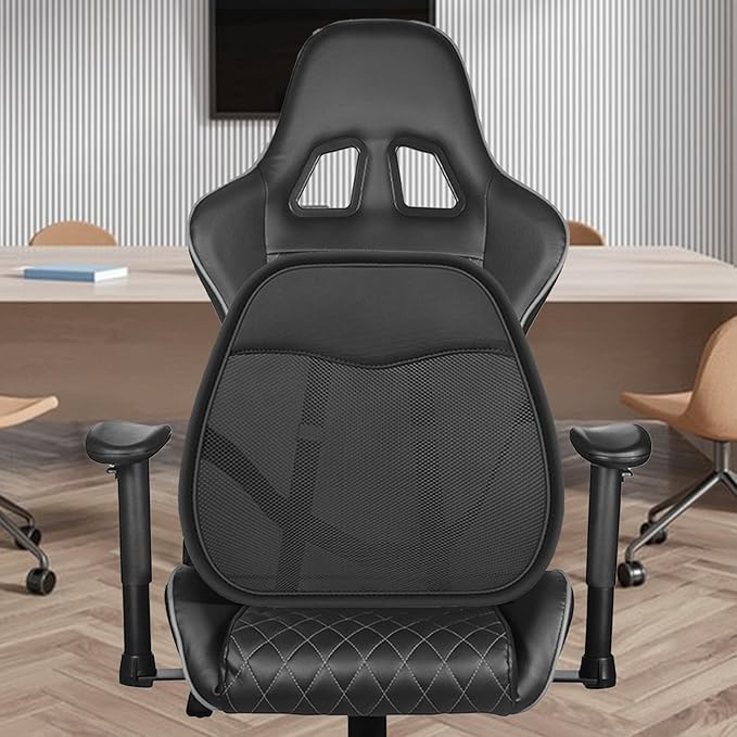 Erice Back Support Pillow, Breathable Ice Silk Lumbar Support Pillow, Back Pillow for Chair, Car Back Cushion for Driving, Lumbar Support for Car, Back Support for Chair (B), 46SD4F89SD