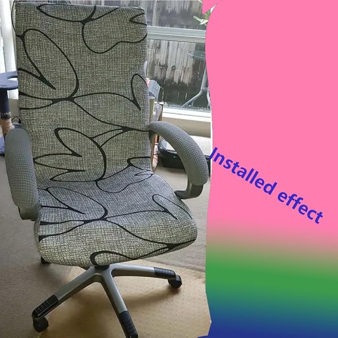 Office Chair Arm Covers,Chair Armrest Cover Universal Fit for Office Chair,Desk Chair, Gaming Chairs(Grey,2Pcs/Set (10-13) x (2-4) x 1.9 inches)