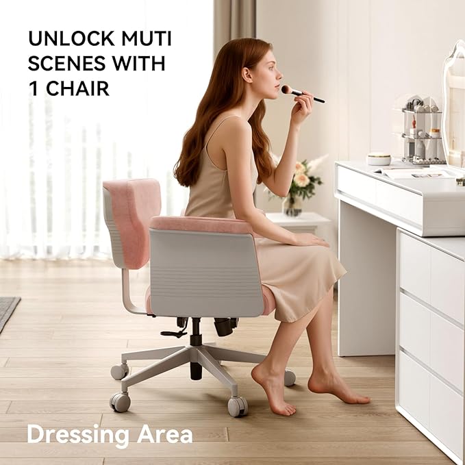 Newtral Criss Cross Chair- Multi-Position Cross Legged Office Chair with Wheels & Amrests