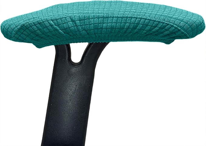 Melaluxe Stretch Office Chair Armrest Covers, Arm Rest Slipcovers (TealBlue)
