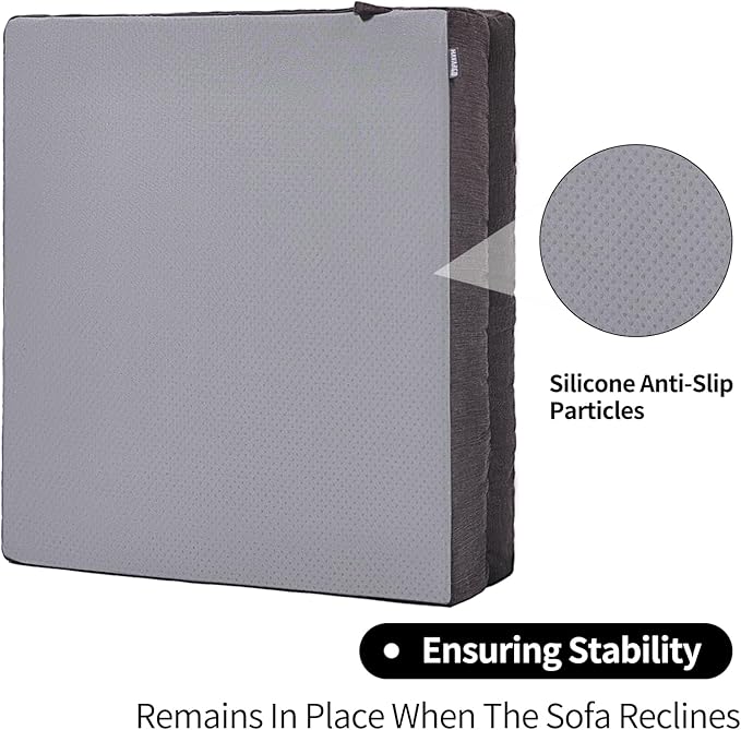 Recliner Cushions for Elderly, 20x20x4 Inch Thick Chair Cushion for Shorter Users Patent Design Soft Tufted Dual Layer Booster Seat Cushions for Seniors Recliner Risers Taupe 1P