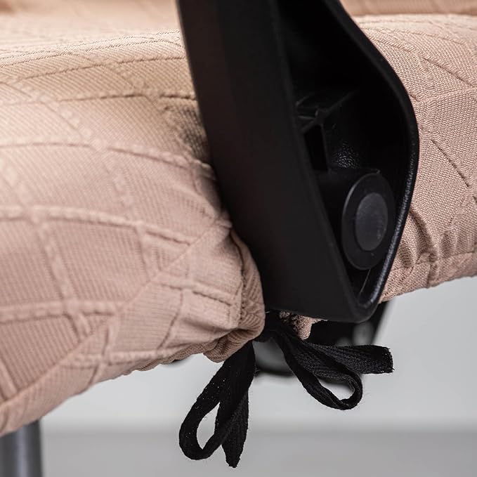 Melaluxe Office Chair Cover with Armrest Covers， Universal Stretch Desk Chair Cover, Computer Chair Slipcovers (Size: L)