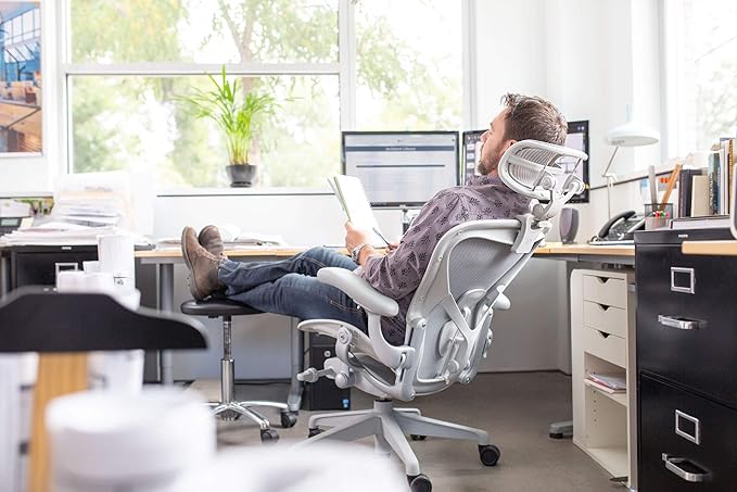 Engineered Now The Original Headrest for The Herman Miller Aeron Chair (H4 for Remastered, Graphite)