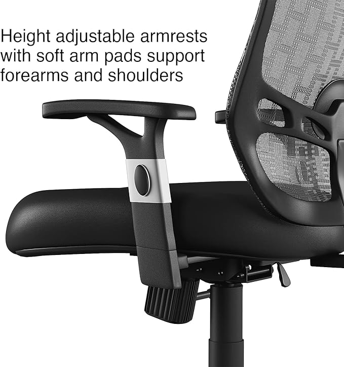 STAPLES Ergonomic Task Chair, Mesh, Black