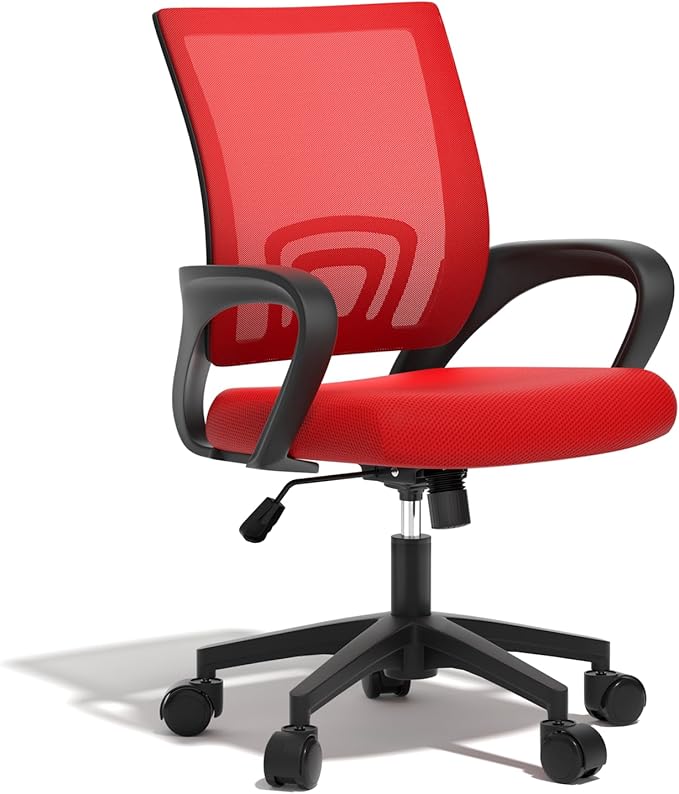 Ergonomic Office Chair 2P - 330Lbs, Breathable Mesh Computer Desk Chair with Lumbar Support & Armrest, Rolling Swivel Adjustable Tilt Lock for Home Office/Gaming, Bedroom Study