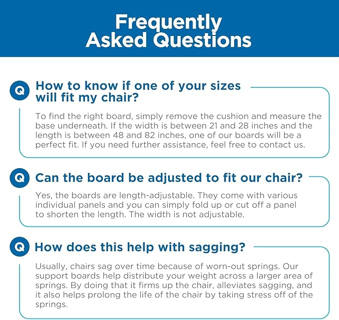 Heavy Duty Chair Cushion Support for Sagging Cushions (17x22) Reinforced Plywood Chair Seat Support for Sagging Seat, Under Foam Firming Boards for Recliner and Armchair Saver Stiffener Reinforcement