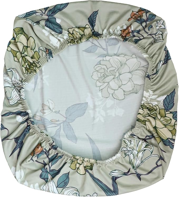 FORCHEER Printed 2 Pieces Split Office Chair Covers Stretchable Floral Desk Chair Slipcovers Washable-Floral I