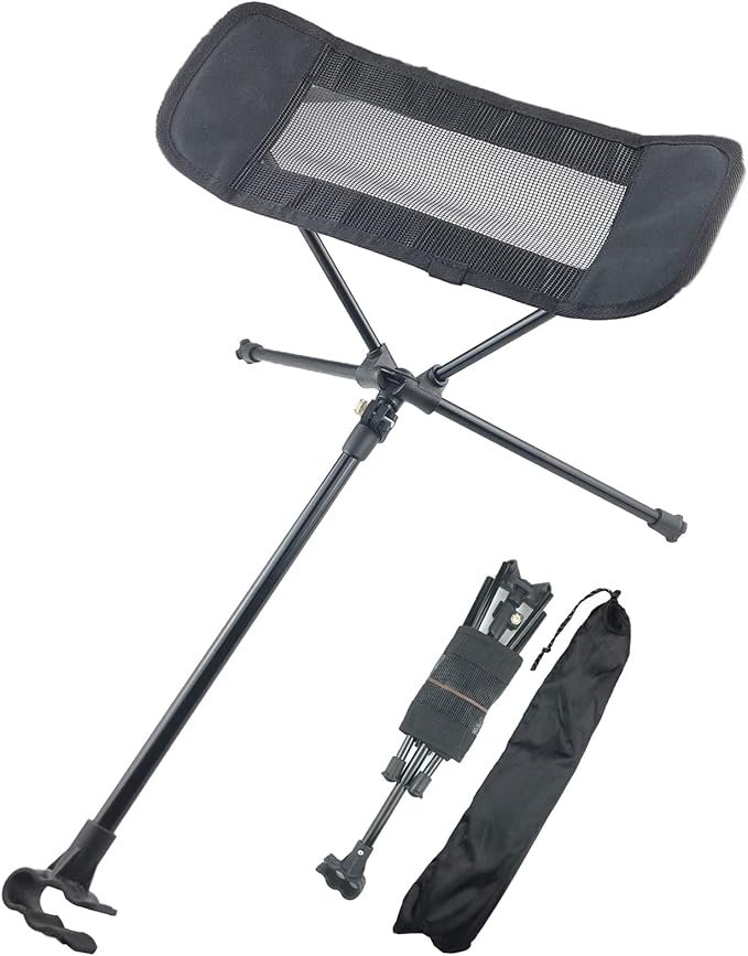 Camping Foot Rest for Hammock Chair - Folding Attachable Footrest Attachment with Retractable Design