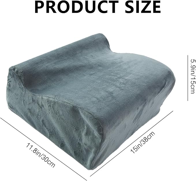 Foot Rest for Under Desk at Work. Multifunctional 3-Tier Foot Stool Office Desk Accessories, Soft Ergonomic Footrest,Support Foot Pillow,Heel Chair,Leg Elevation Pillow (Gray, One Size)